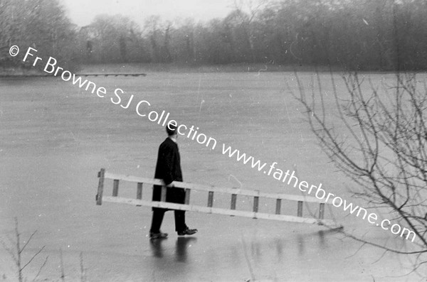 EMO COURT   FROZEN LAKE   S.J. WITH LADDER